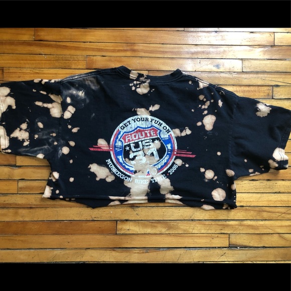 🔥Bike Night Bleached Crop Tee🔥 - Picture 6 of 6